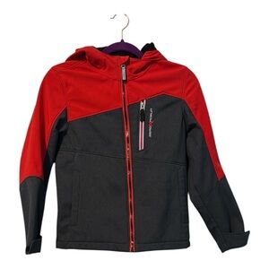 Spyder Red and Black Hooded Jacket
